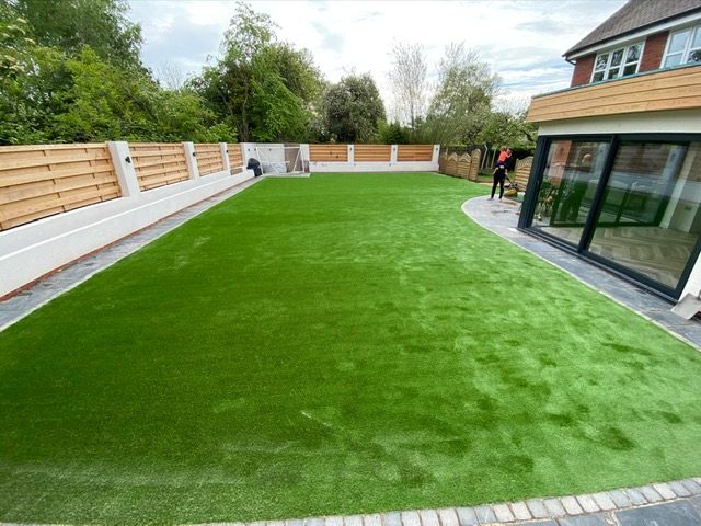 Easigrass Birmingham garden remodelling with artificial grass.