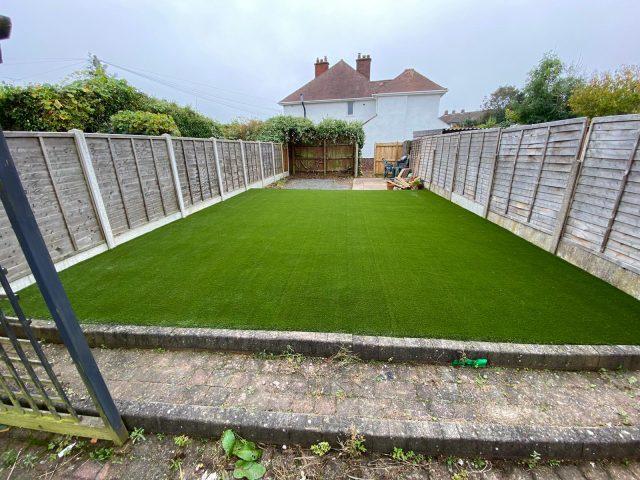 Artificial grass square.